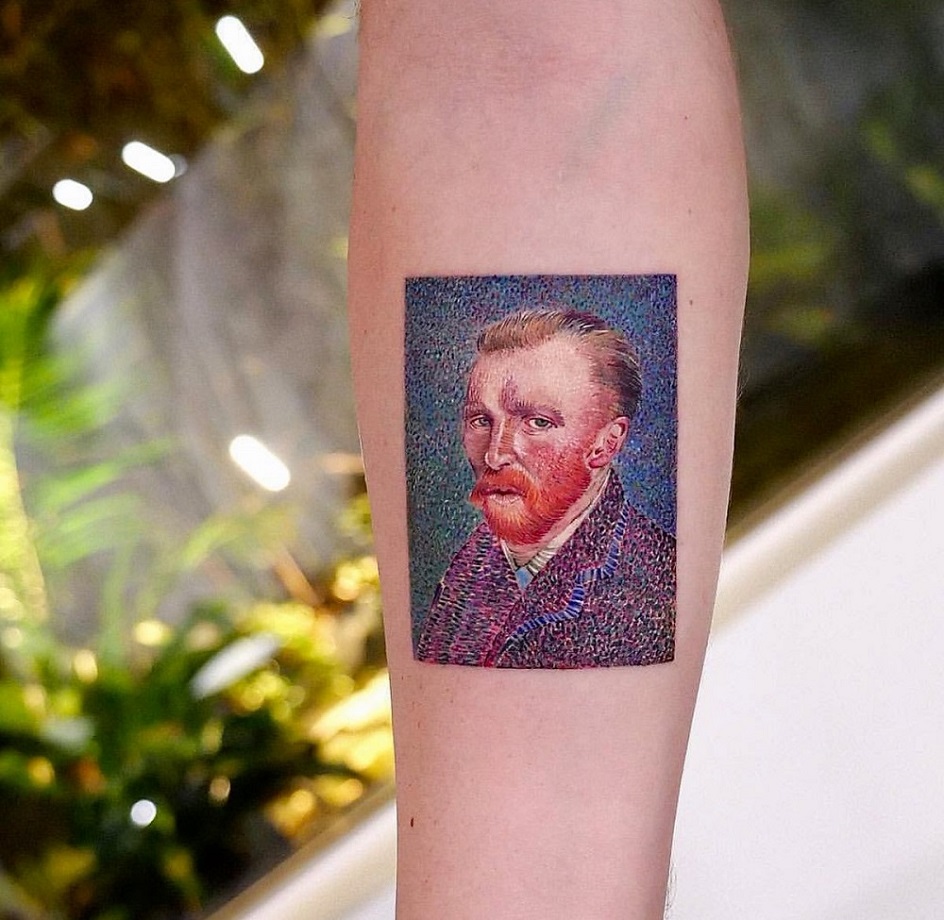 Татуировка на тело цветная 